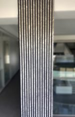 Akustinė tašelių plokštė Pilkas marmuras HPL 600x2400mm - Image 4