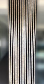 Akustinė tašelių plokštė Rudas akmuo su pilku raštu HPL 600x2400mm - Image 3