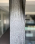 Akustinė tašelių plokštė Tamsiai pilkas akmuo su raštu HPL 600x2400mm - Image 5