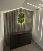 Akustinė tašelių plokštė Pilkas marmuras HPL 600x2400mm - Image 2