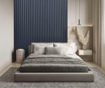 Akustinė tašelių plokštė PVC Indigo mėlyna