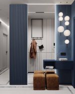 Akustinė tašelių plokštė PVC Indigo mėlyna - Image 2