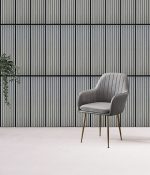 Akustinė medžio lukšto plokštė Pilka 235x795mm